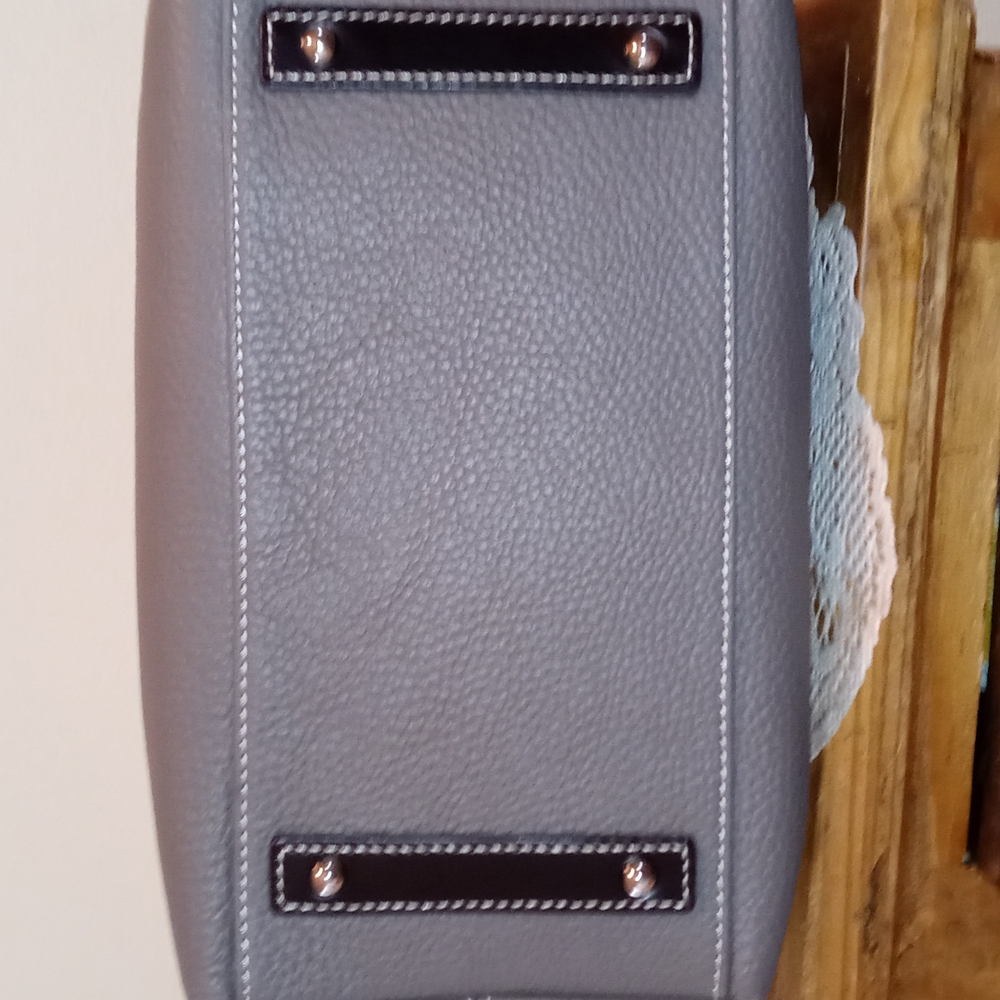 Dooney & Bourke Pebble Leather Large East/WestSac ,Brown - Picture 4 of 11